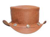 Tan Cowboy Style Top Hat